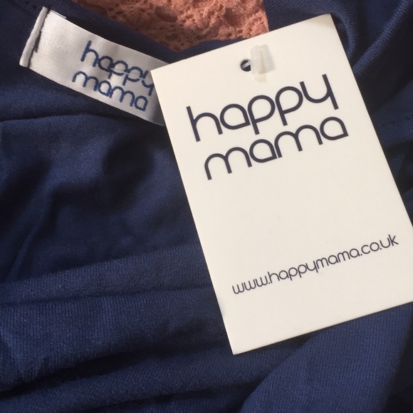 Blue Ruffled Maternity Top - Picture 5 of 5